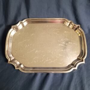 VTG Sterling Silver Tray 900 grams Poole Carl W. Moyer 1960 Engraved Signatures
